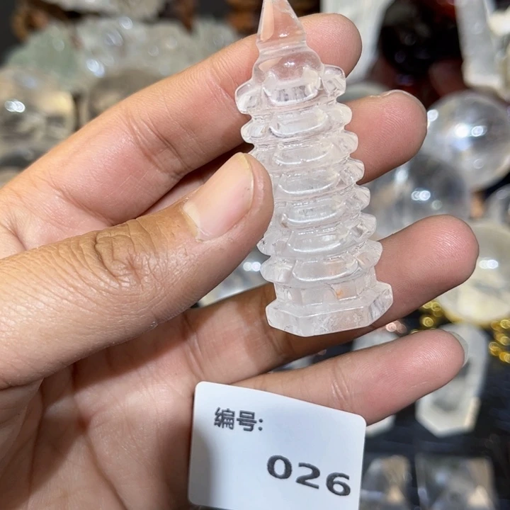水晶摆件未镶嵌文昌塔