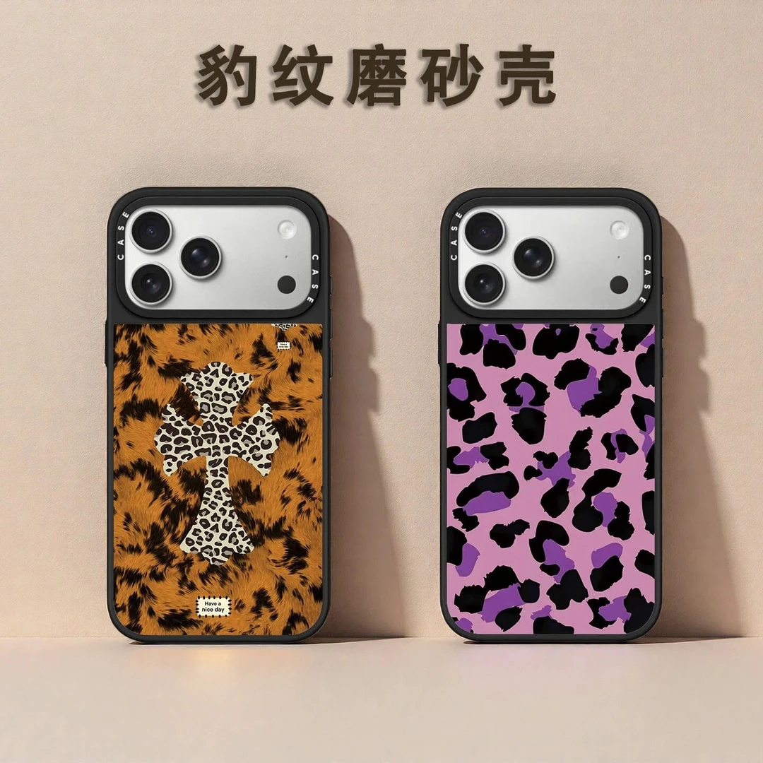 【豹纹磨砂壳】CASE苹果16151417Promax手机壳iPhone13