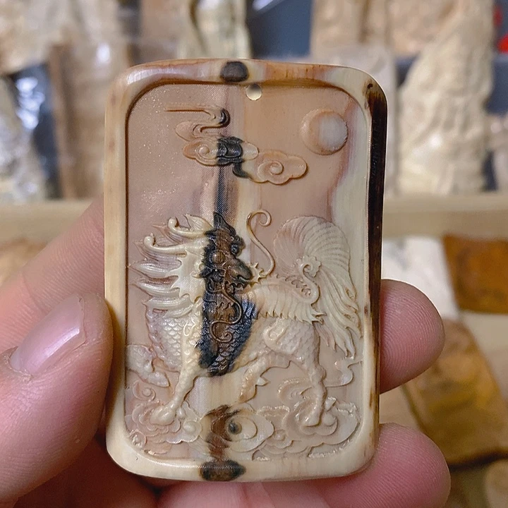 天然猛犸牙雕刻残次品