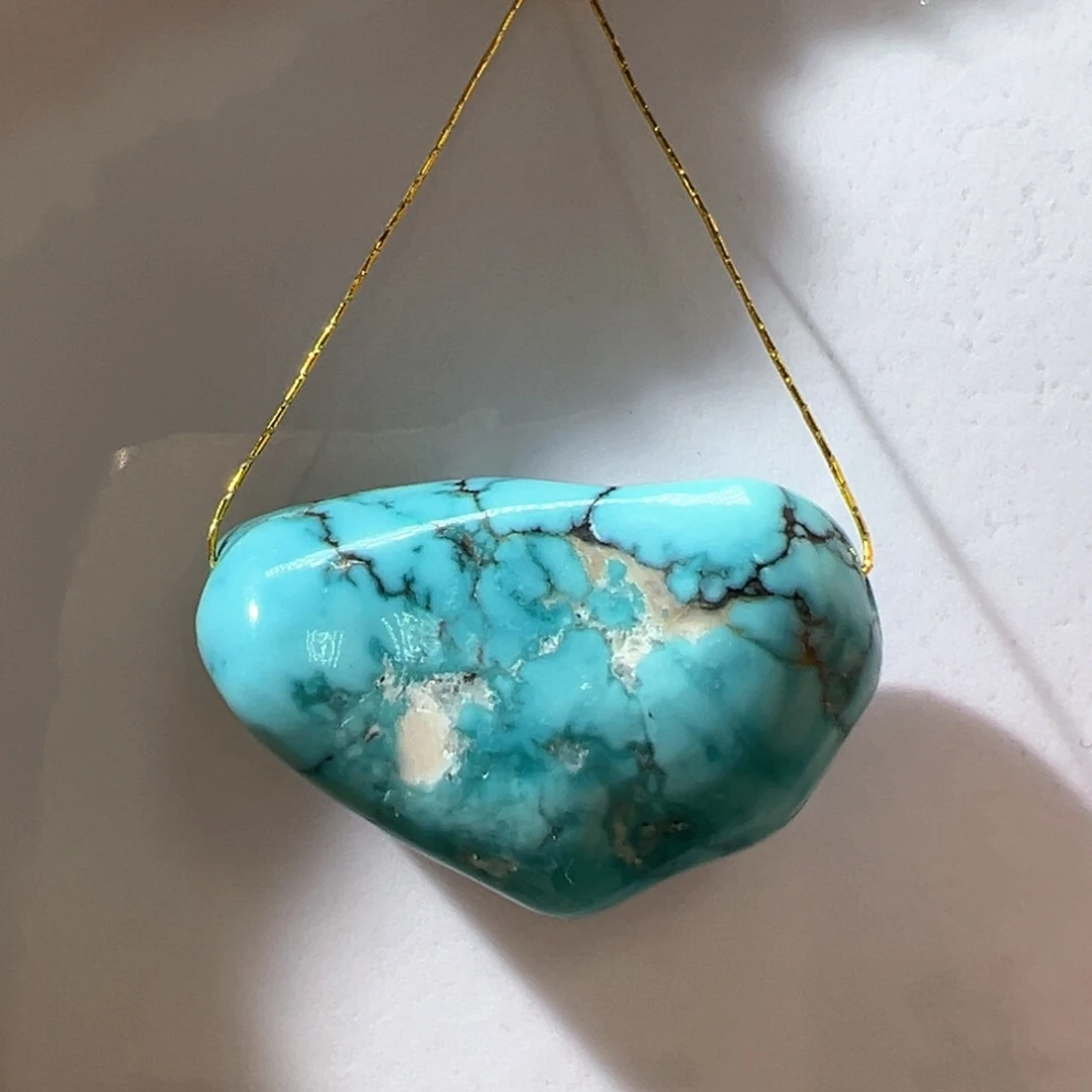 绿松石未镶嵌挂件