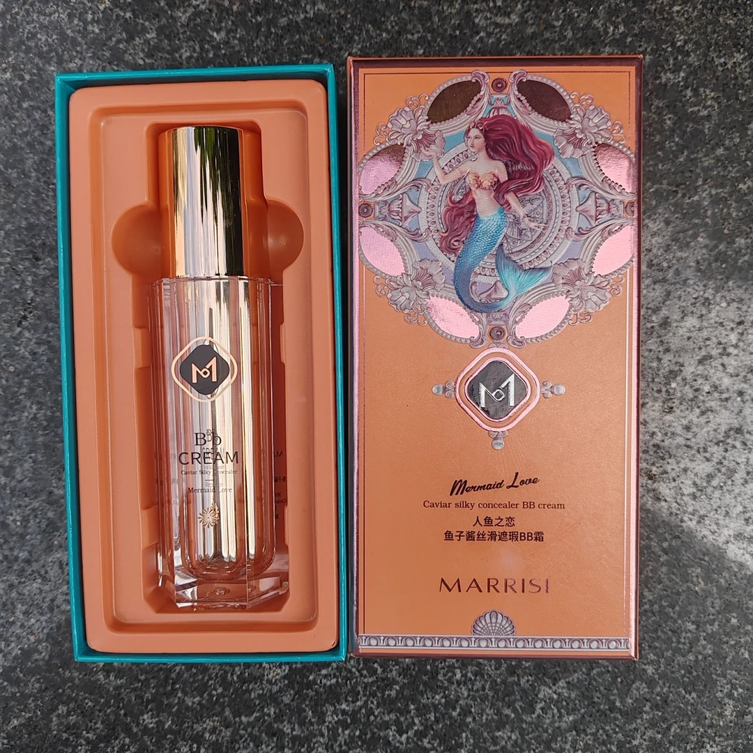 人鱼之恋鱼子酱丝滑遮瑕BB霜粉底液持妆隐形匀净隔离乳妆粉底液