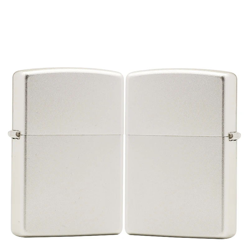 ZIPPO/之宝镀银磨砂【常规光板】正品煤油打火机KF-DF