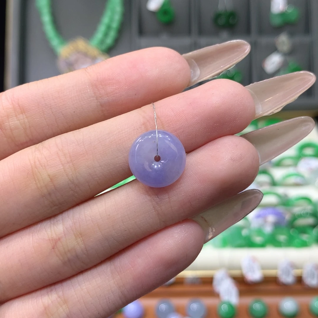 翡翠戒指未镶嵌平安扣