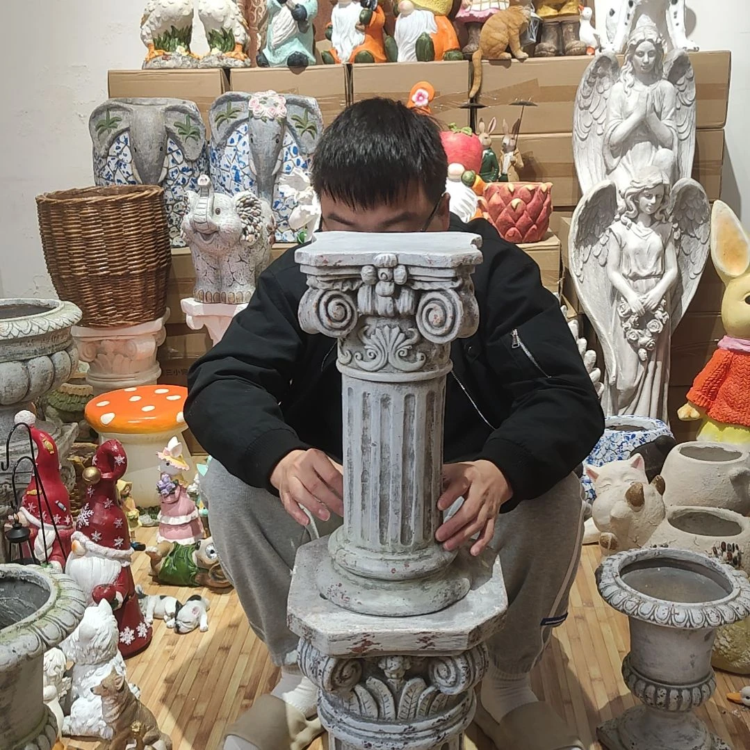 合成树脂复古18号罗马柱摆件