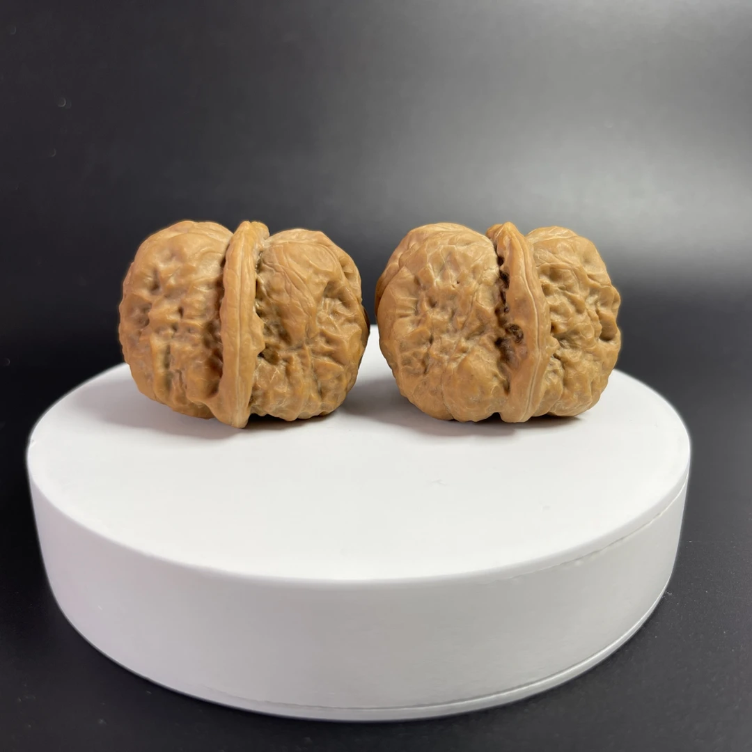 YC120-40 涞水好物-全品蛤蟆头核桃文玩手把件