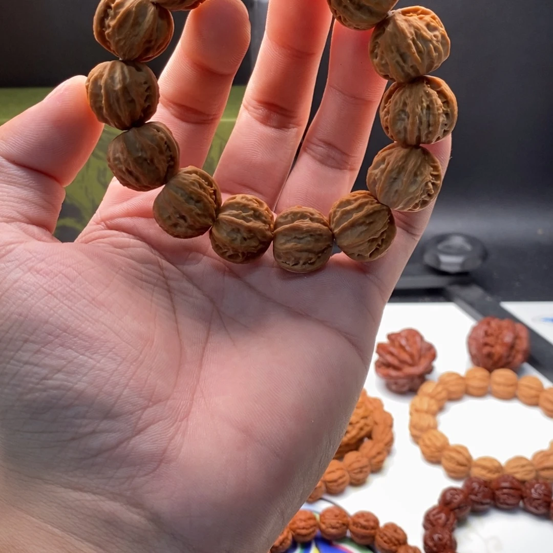 把件文玩核桃21高18老款京八棱