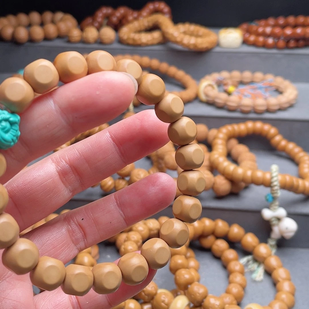 猴头核桃吊坠手工六方