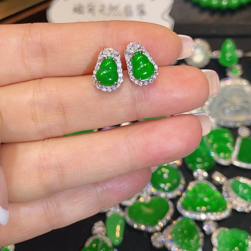 【闪购商品】翡翠未镶嵌耳饰天然翡翠
