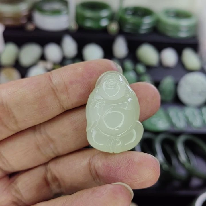 和田玉未镶嵌吊坠(不含链)