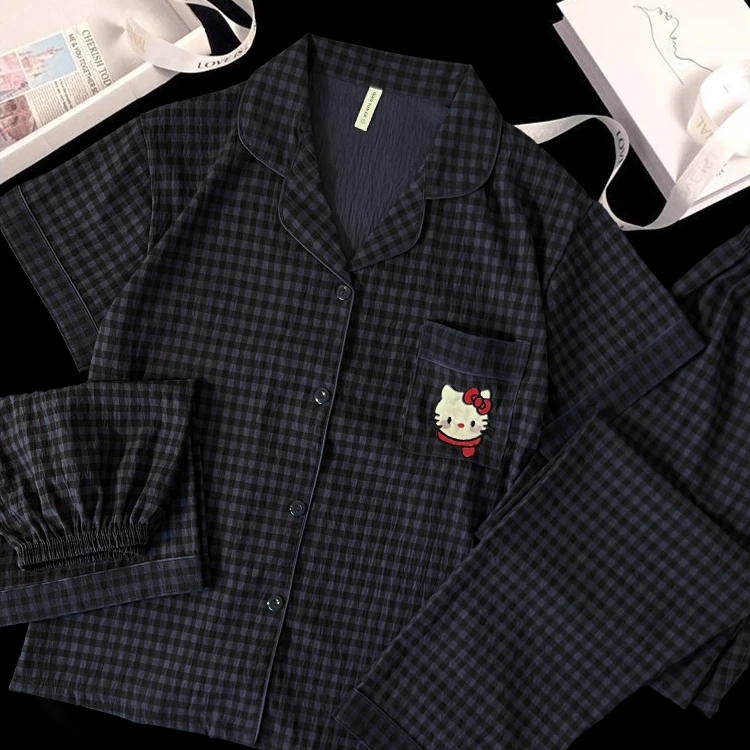 夏季三件套云朵棉短袖短裤睡衣女2025新款爆款日系卡通家居服套装