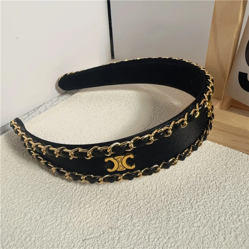 轻奢小香风链条发箍