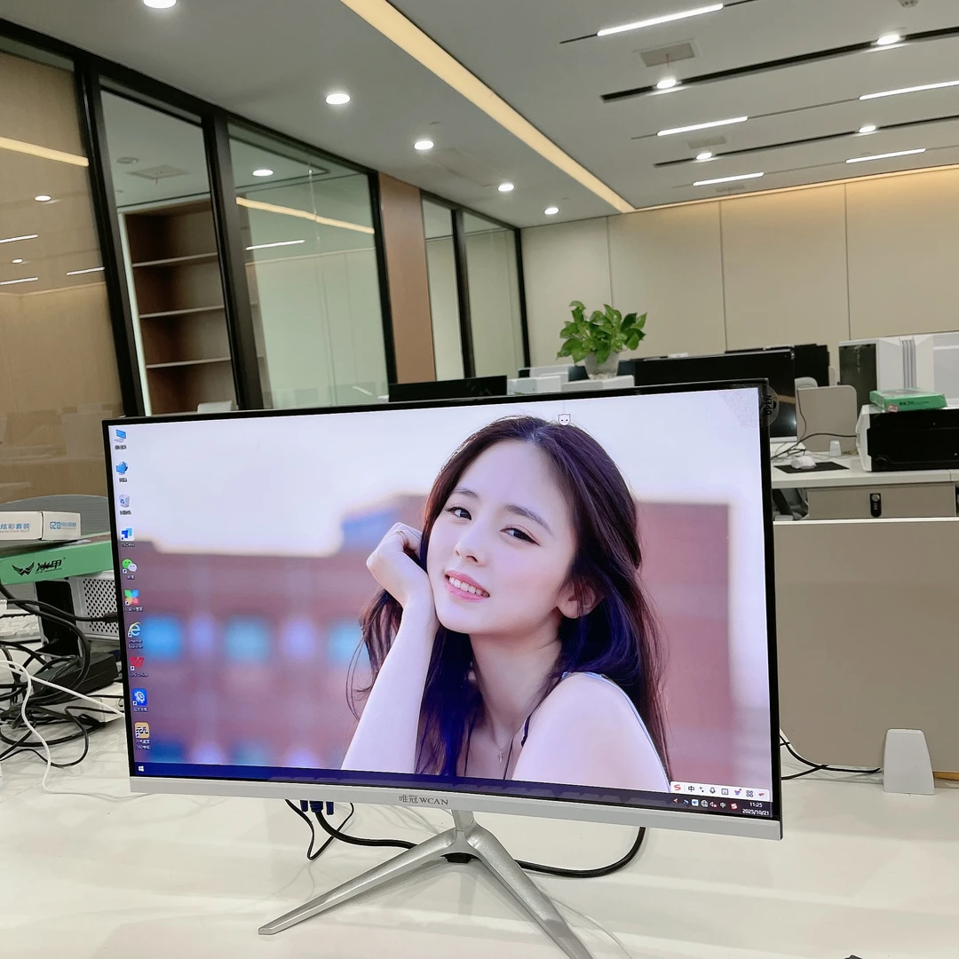 99新 HP/惠普 唯冠方正24英寸曲面高清游戏显示器随机发货