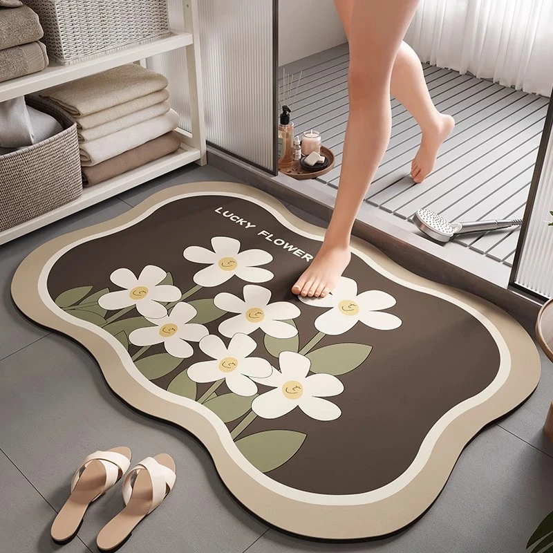 浴室卫生间地垫吸水垫洗手间防滑速干地毯厕所门口进门脚垫