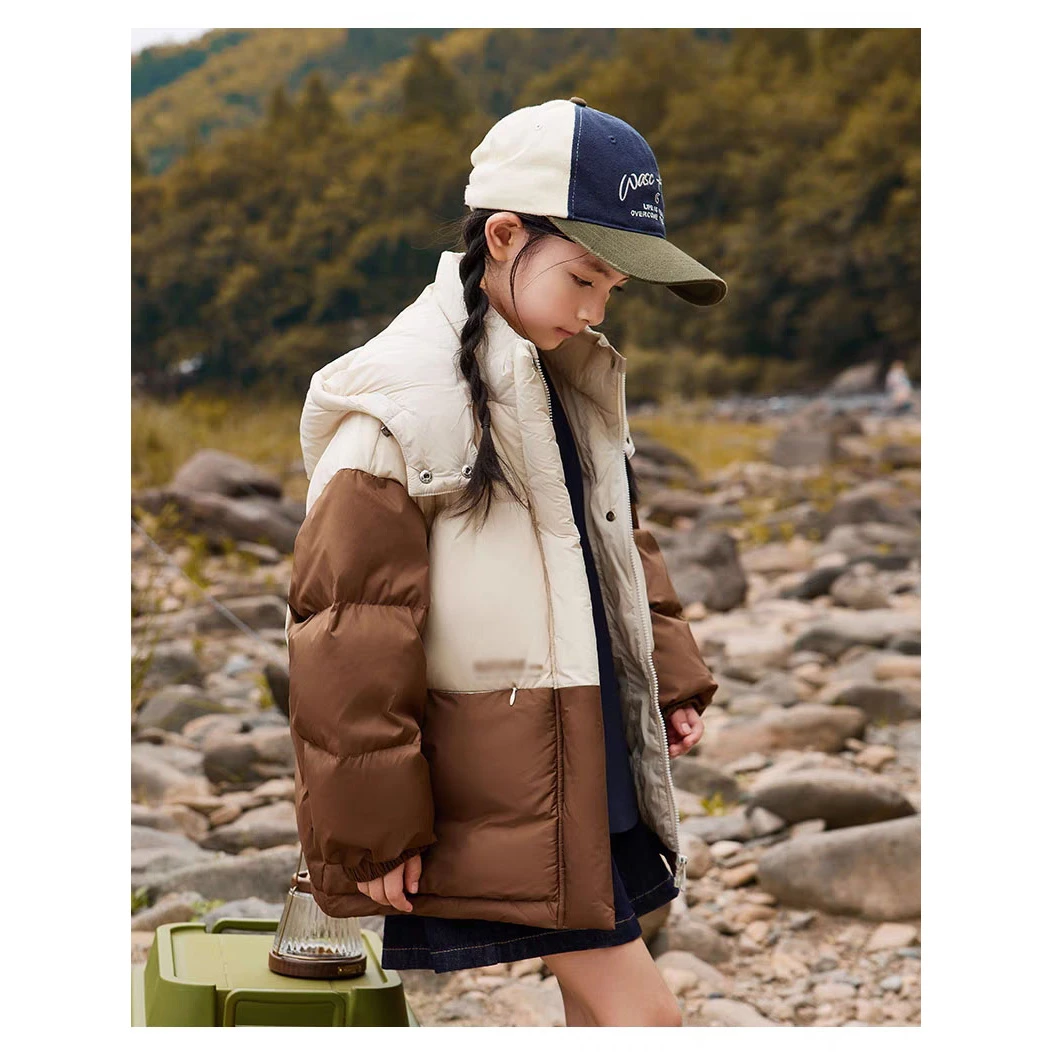 A188男童羽绒服2024新款儿童加厚外套宝宝冬装洋气女孩反季童装