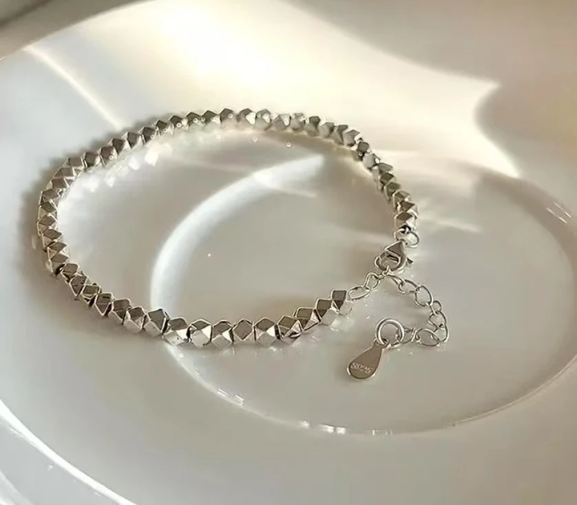 YZ092碎银银饰精品手链无礼盒