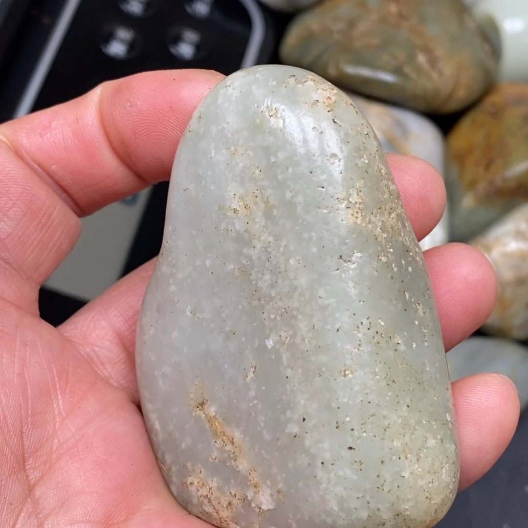 和田玉挂件银S925镀金镶嵌