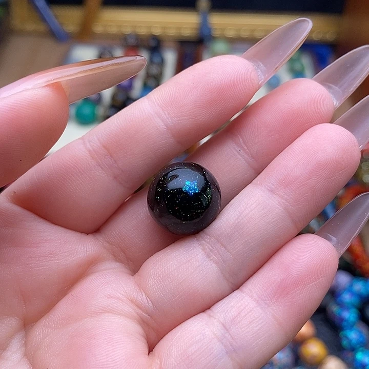 睿*妈大漆珠1.5mm犀皮纹精品手串