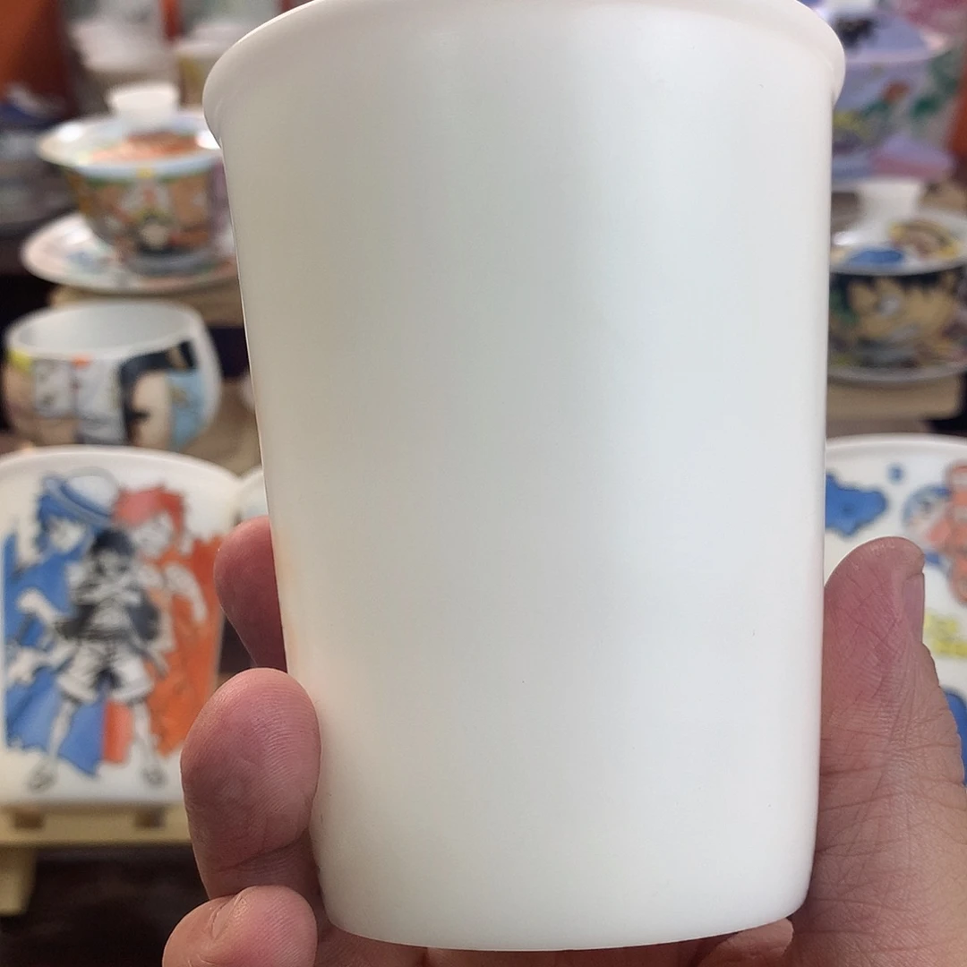 小*冰种素烧手绘可乐杯