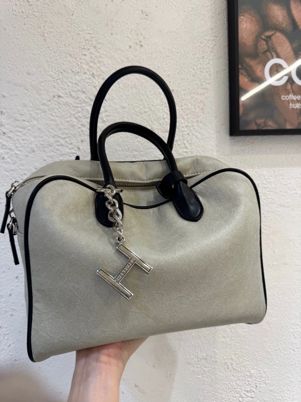 洋包贩售-风起自由 复古休闲重工手提包波士顿包