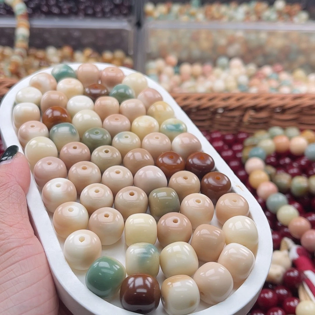 白玉菩提吊坠C/14mm/30+5颗