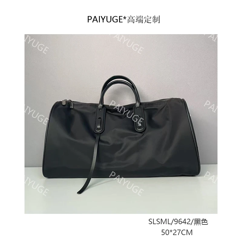 SLSML/9642/黑色 Paiyuge高端订制女士手提单肩包斜挎包 9642