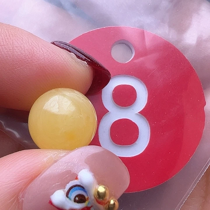 蜜蜡裸石未镶嵌天**清11.5m m