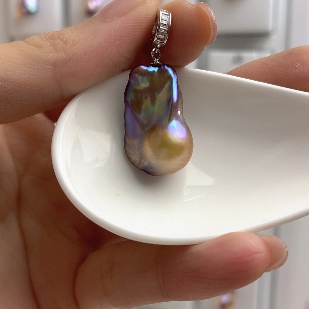 淡水珍珠颈饰合金你*