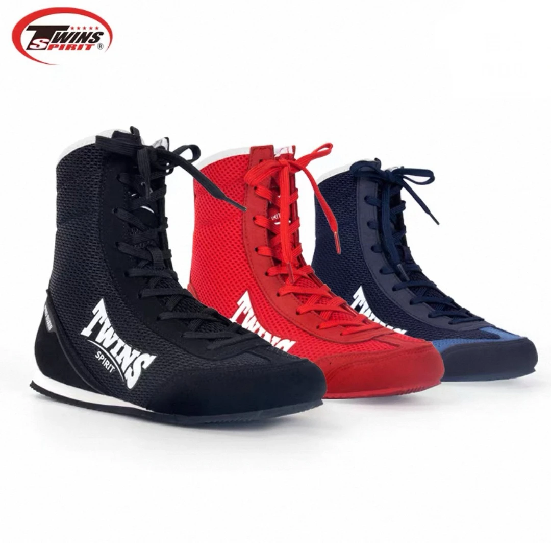 泰国进口TWINS正品专业高帮防滑拳击鞋摔跤鞋搏击散打运动鞋
