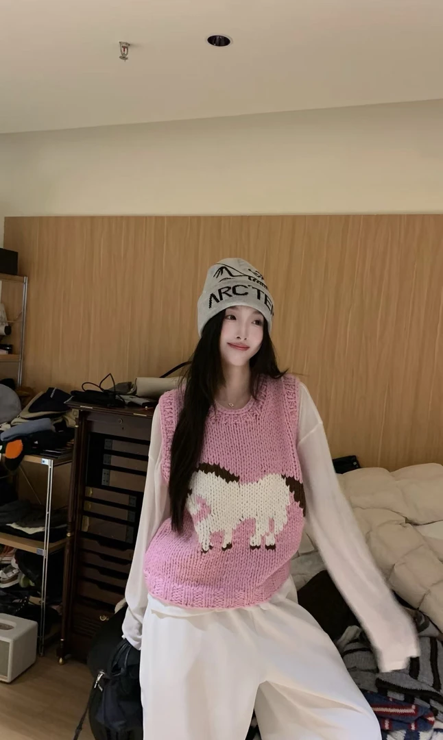 【C451-500】Lemon 韩系高级感百搭宽松时尚针织毛衣