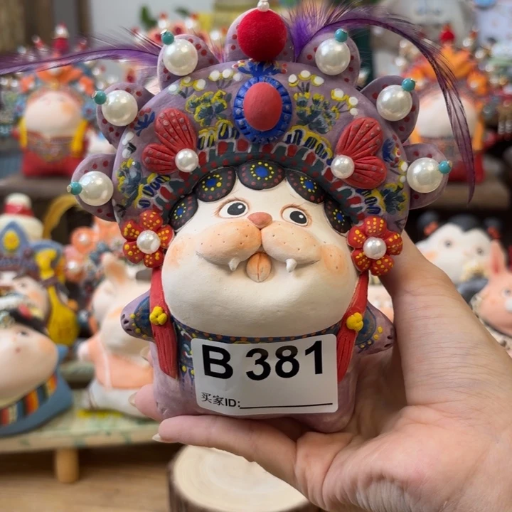摆件手捏陶艺摆件