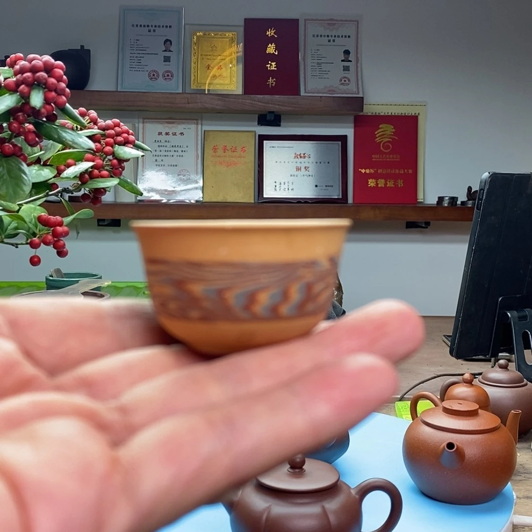 【闪购商品】茶壶段泥主人杯:30CC:半手