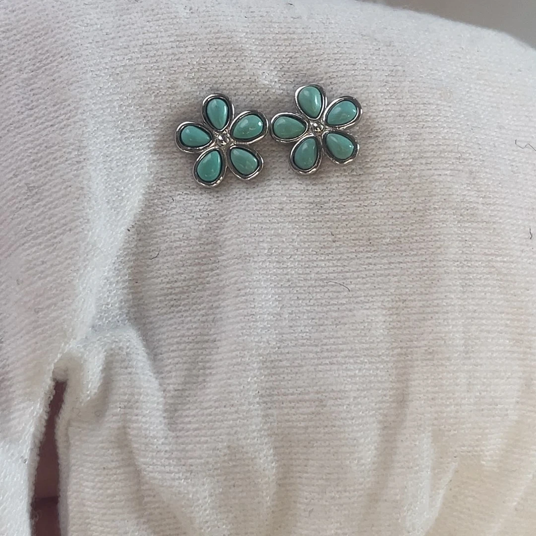 绿松石银S925镶嵌配饰