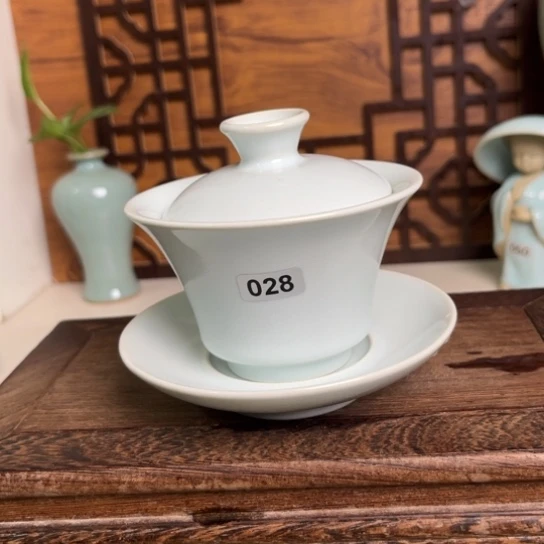 杯028马蹄三才盖碗微微不完美裸发