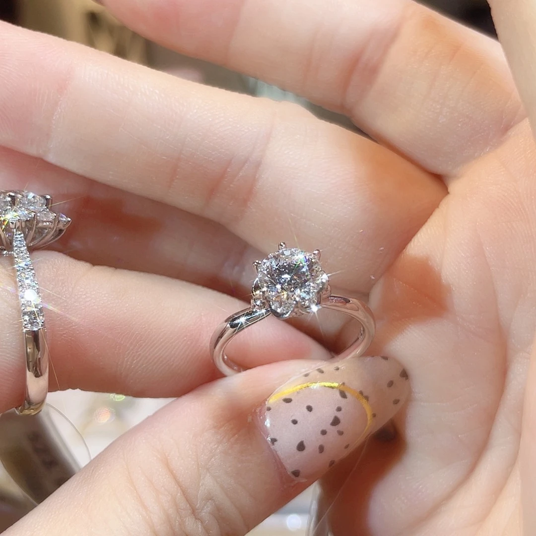 实验室培育钻石18K金镶嵌1.09