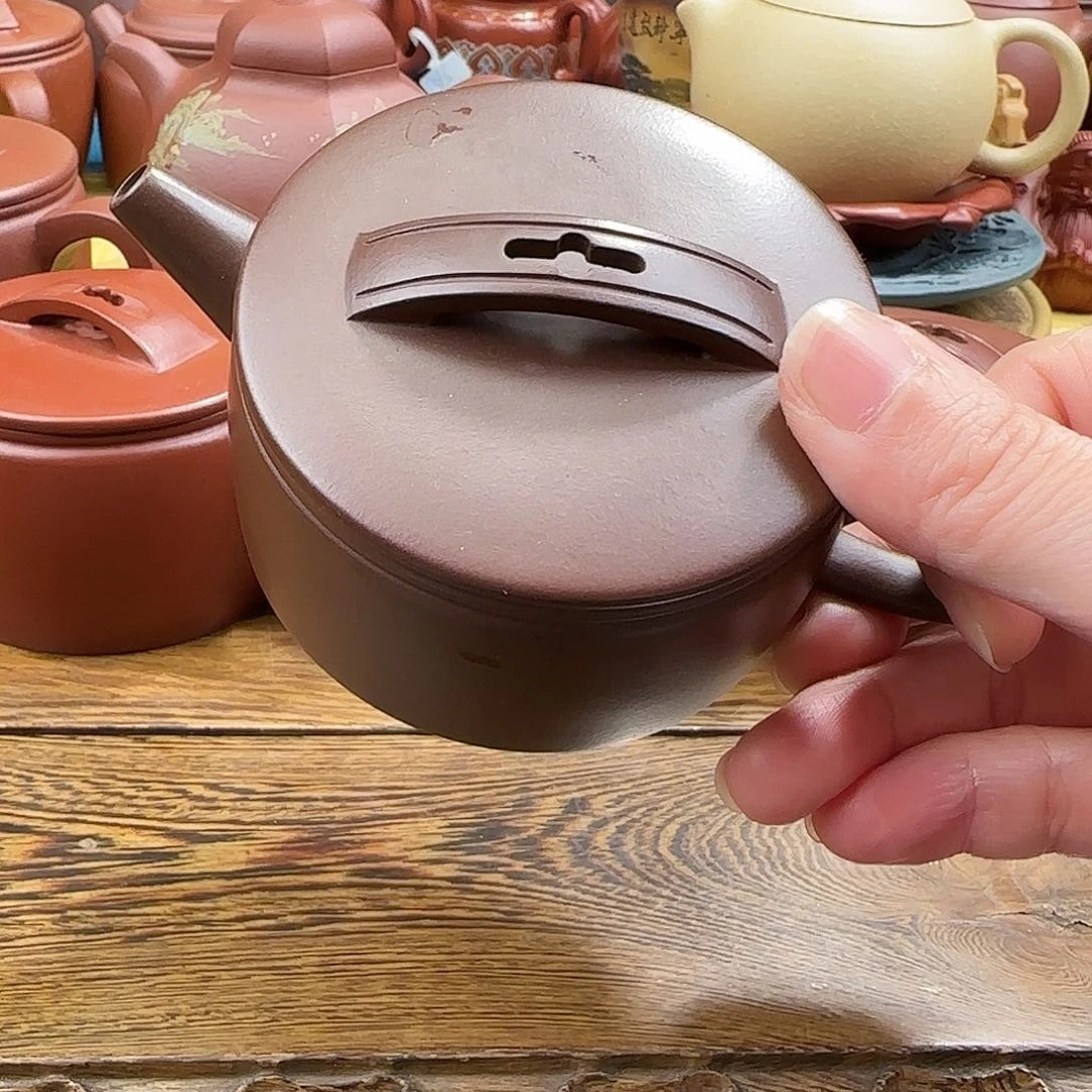 紫砂茶壶汉瓦底槽清120