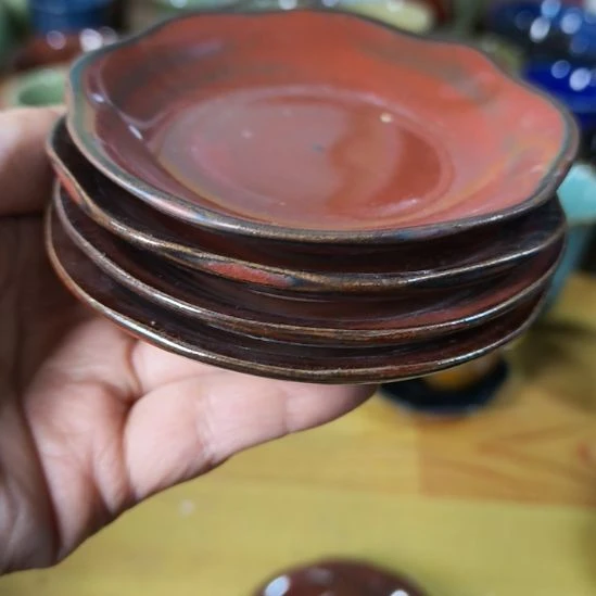 鱼***L瓷片磁州窑五厂盘碗壶杯有瑕疵