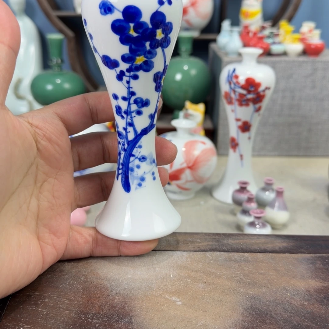 陶瓷手工小花器摆件