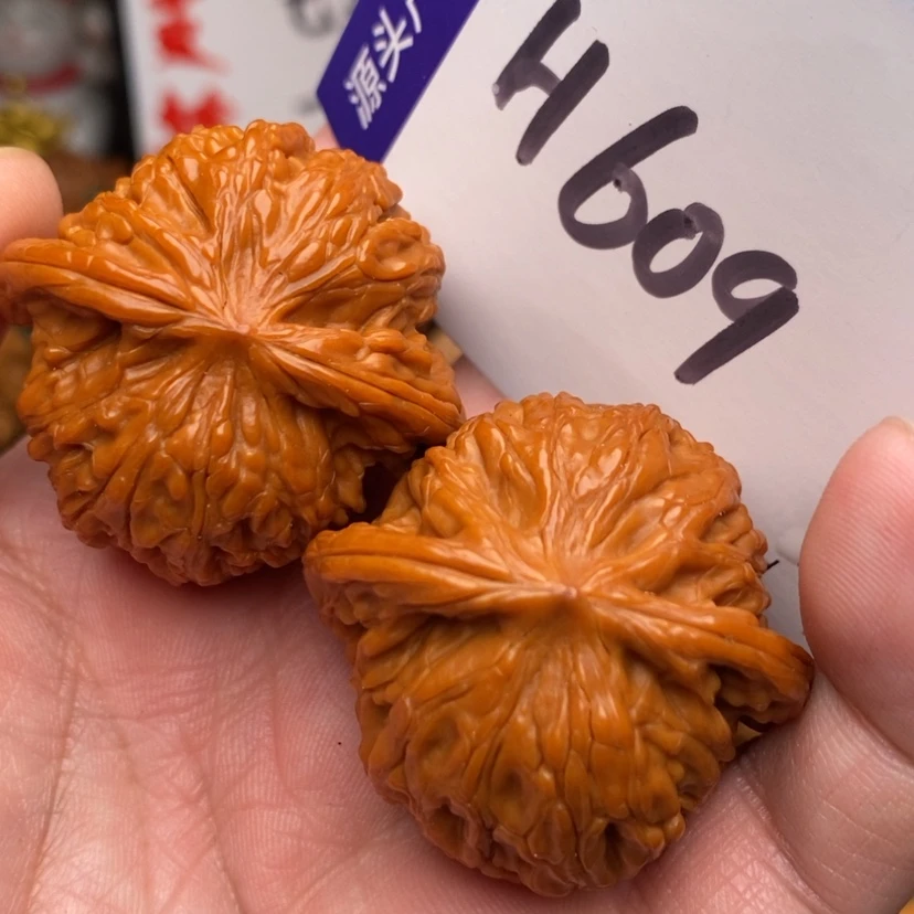 【闪购商品】文玩核桃把件边37磨盘狮子