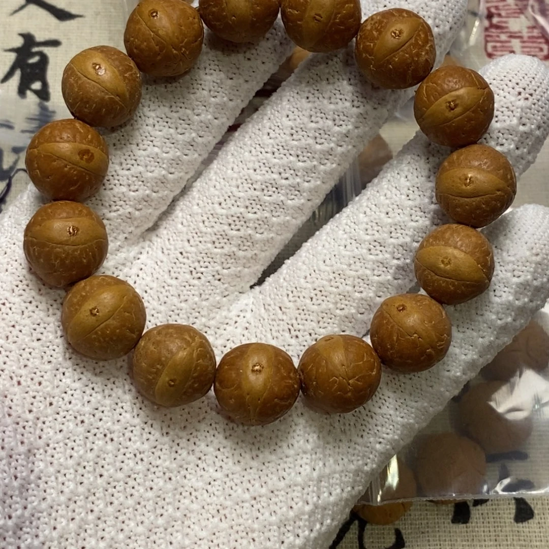 凤眼菩提手串14+红皮金眼高油高密凤眼菩提