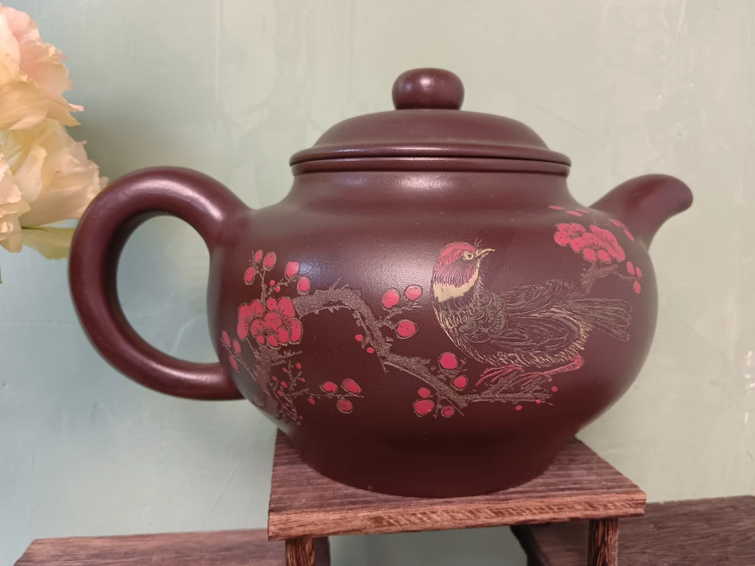 【喜上枝头】紫泥壶王掇只 超大容量1500cc