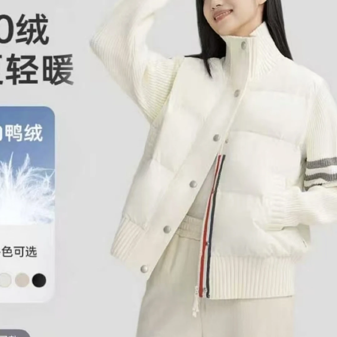 针织袖 羽绒服韩版多选加厚外套