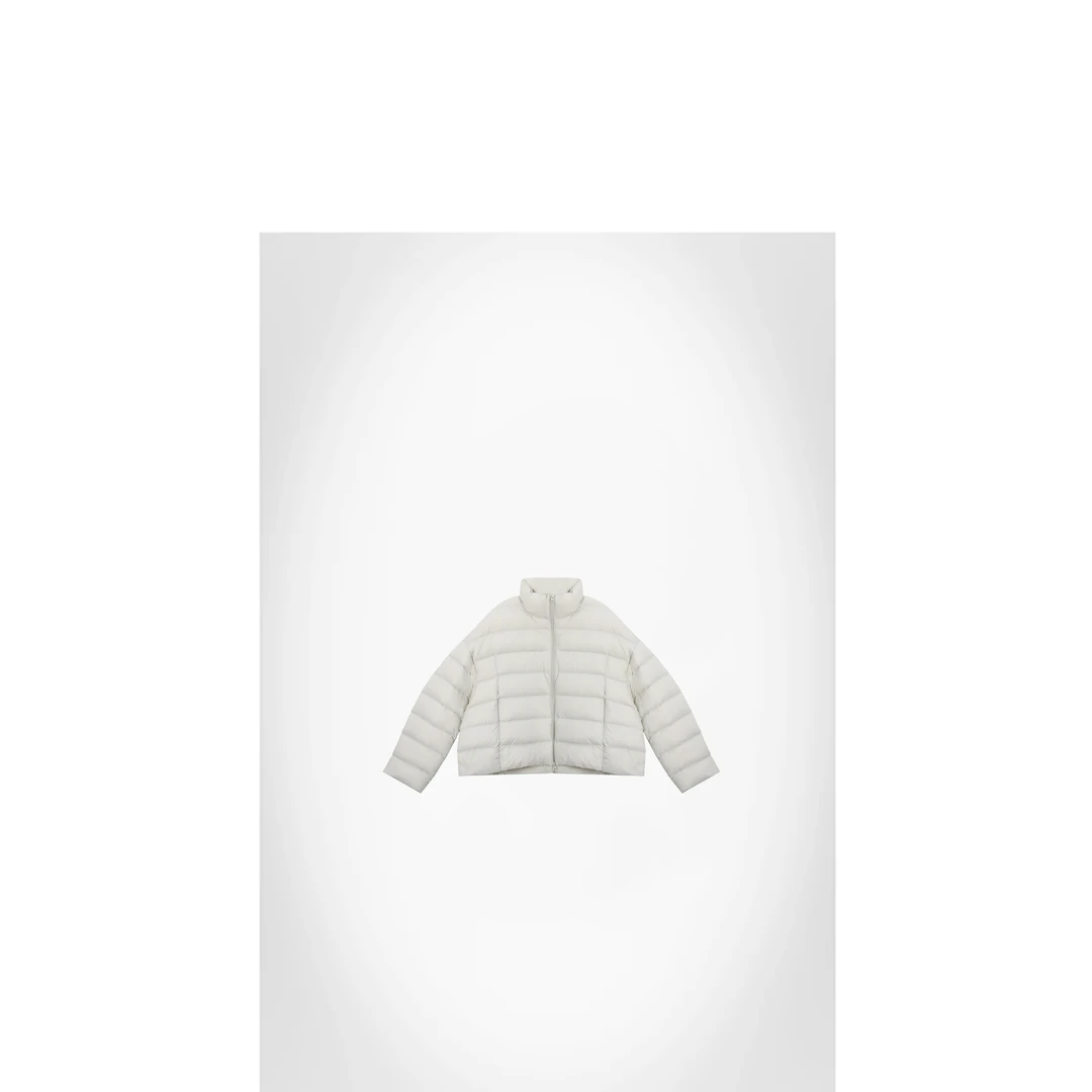 25冬立领拉链轻盈保暖排骨鹅绒服外套【95白鹅绒】ACT72502