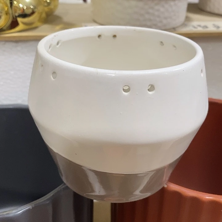 陶摆件陶盆有孔 瑕疵介意勿拍