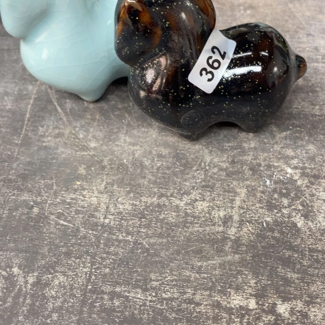 焦***朵摆件陶瓷抱朴汝瓷仿古微瑕