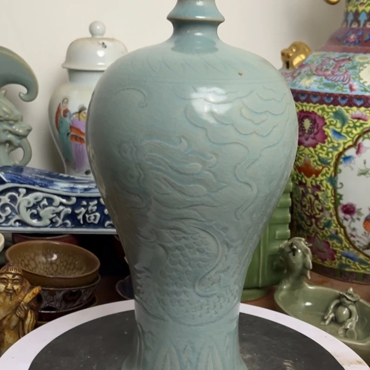 紫砂花瓶瓷器瓷器