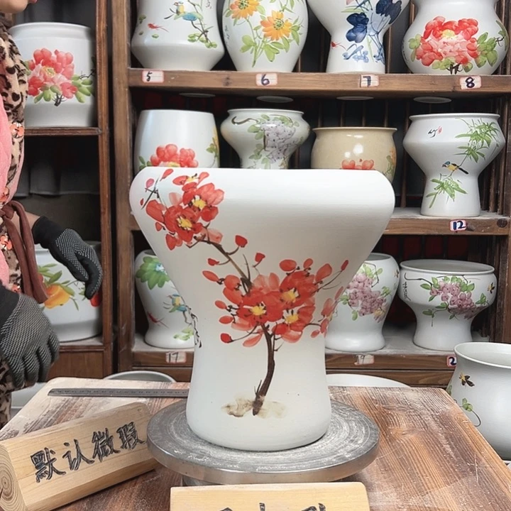 摆件火窝梅花新款陶瓷陶瓷