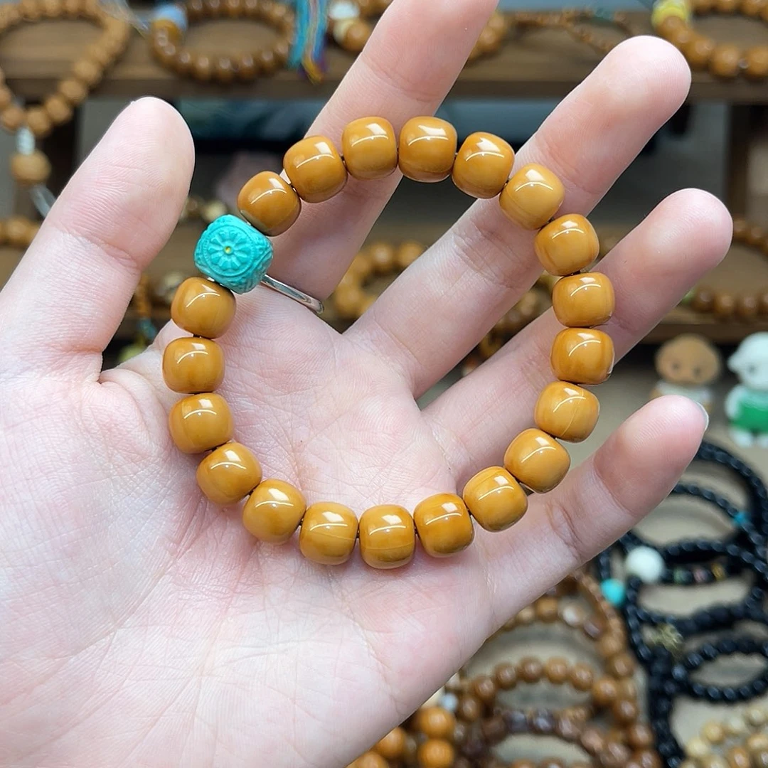 猴头核桃手串❄️**搭配小花