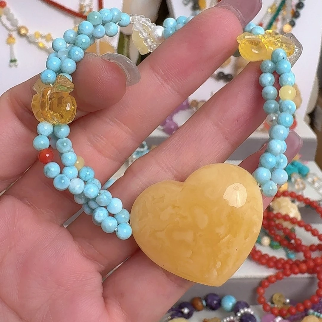 琥珀未镶嵌手链琥珀