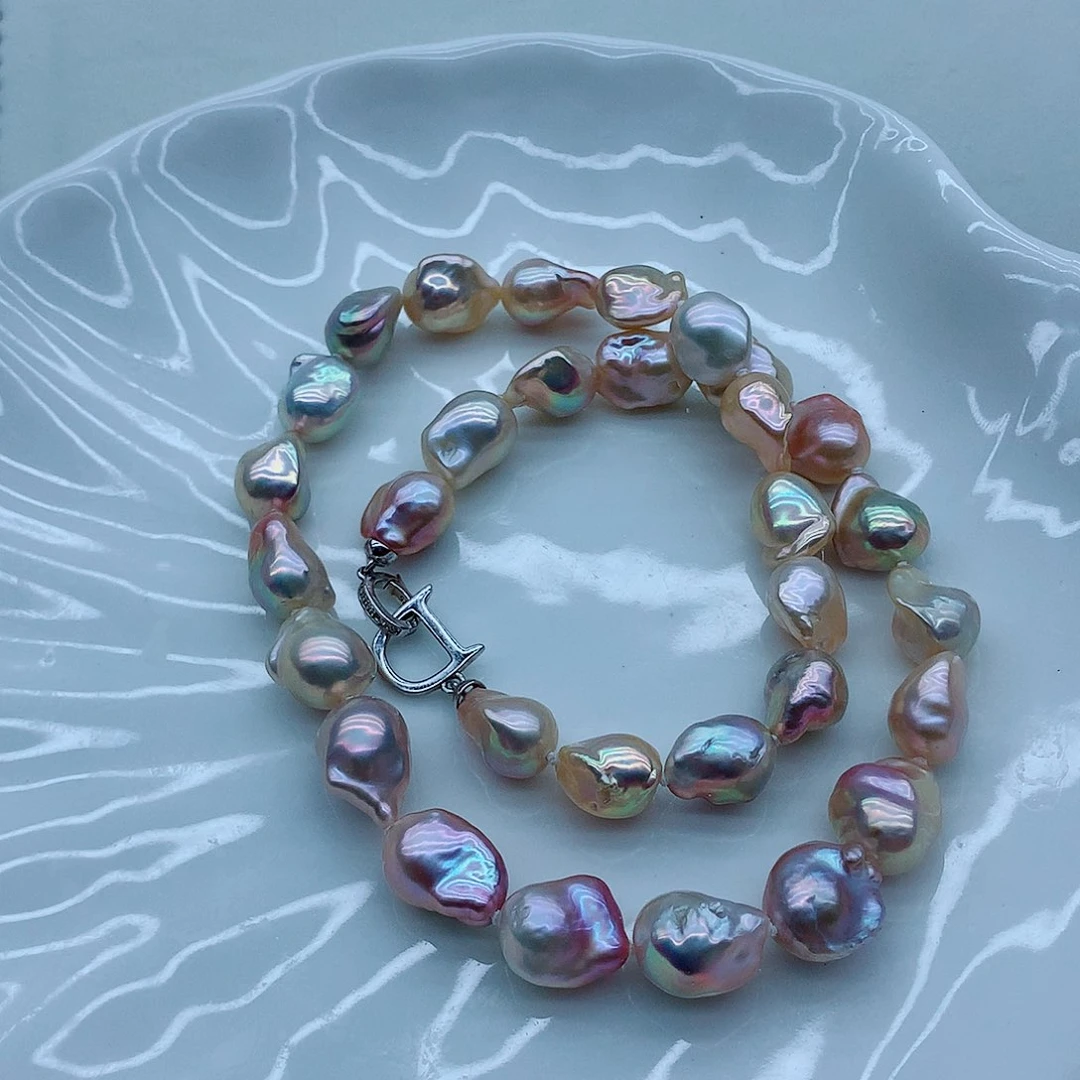 心***瓜淡水珍珠未镶嵌颈饰