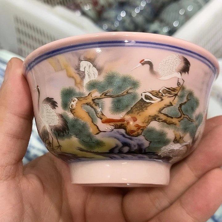 摆件景德镇陶瓷主人杯23455